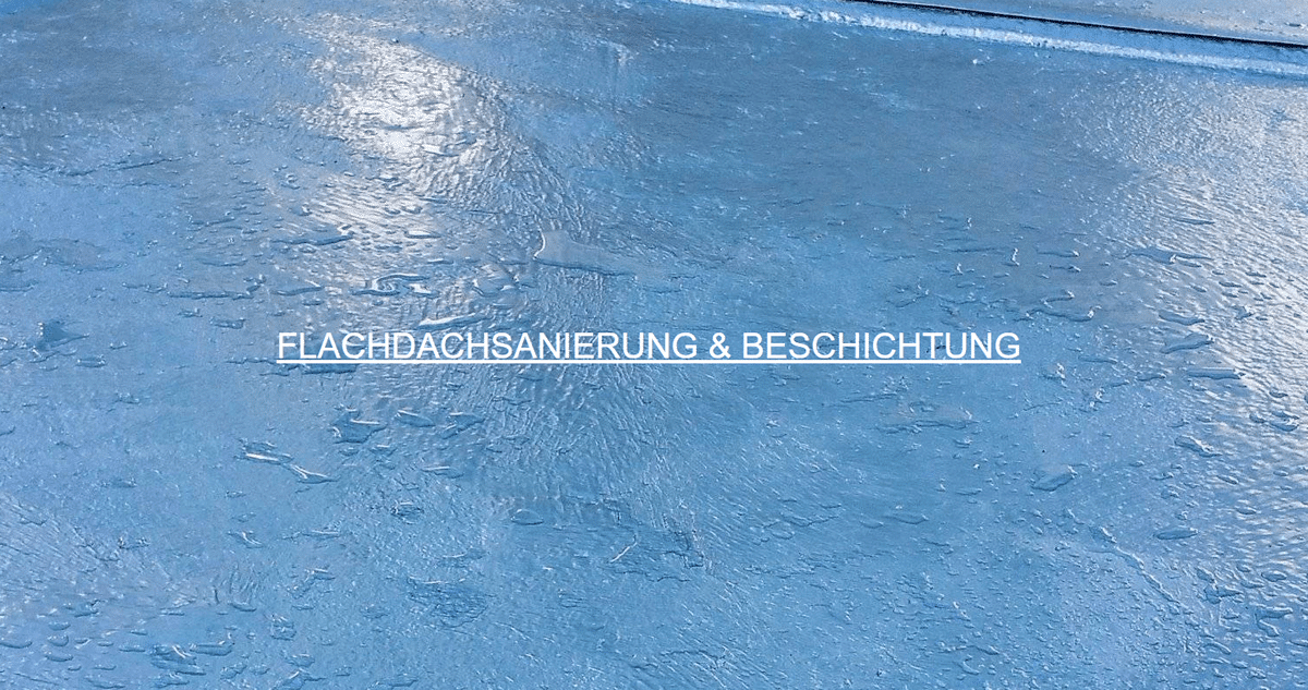 Flachdach nach Sanierung und Beschichtung